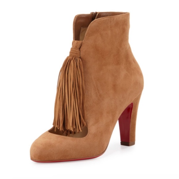 Christian Louboutin Shoes - Christian Louboutin Christina 85mm Fringe booties RETAIL1,295